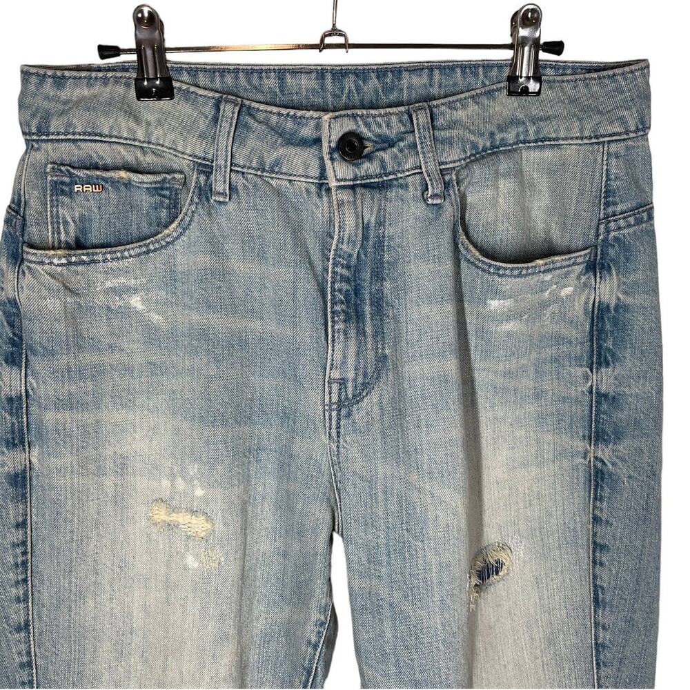 G-Star Raw Motac Deconstructed 3D High Rise Skinny Jean Light Wash Distressed 30 - Picture 8 of 16